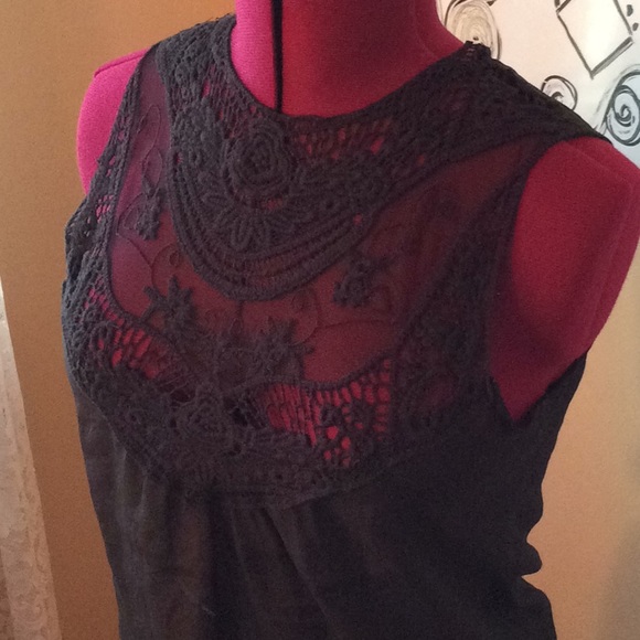 Black lace Blouse tank top - Picture 5 of 5